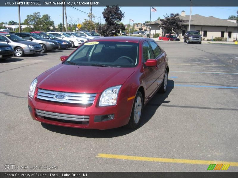 Redfire Metallic / Charcoal Black 2006 Ford Fusion SE