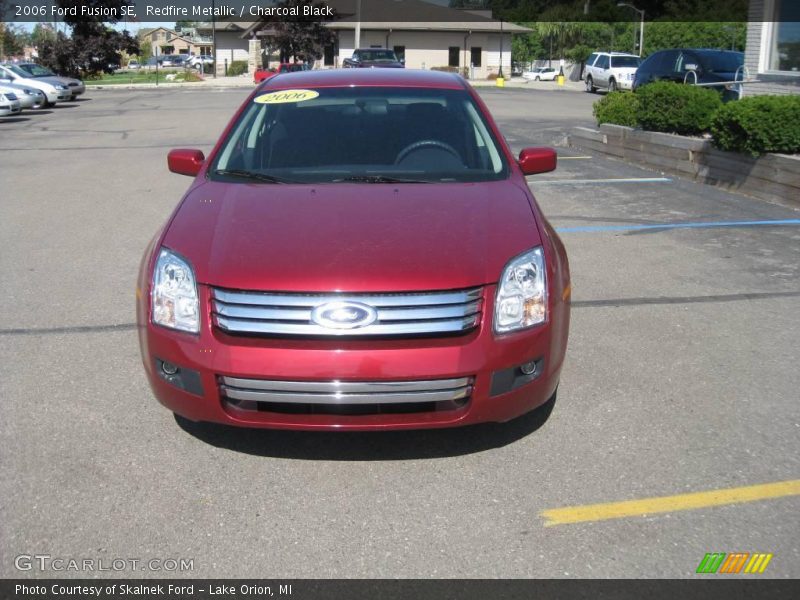 Redfire Metallic / Charcoal Black 2006 Ford Fusion SE