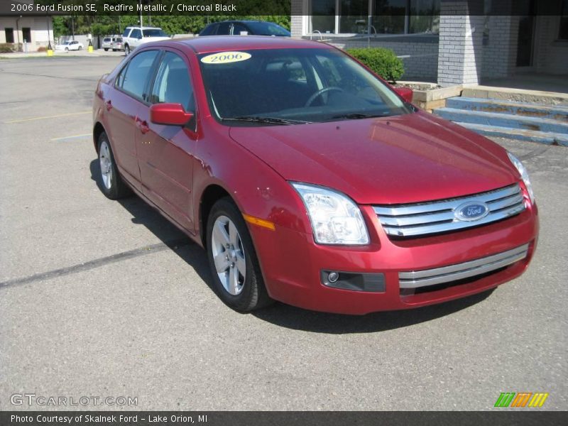 Redfire Metallic / Charcoal Black 2006 Ford Fusion SE