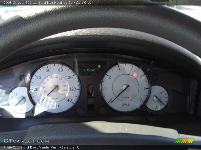 Steel Blue Metallic / Dark Slate Gray 2008 Chrysler 300 LX
