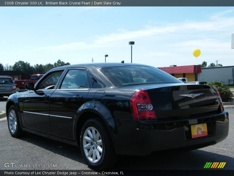 Brilliant Black Crystal Pearl / Dark Slate Gray 2008 Chrysler 300 LX