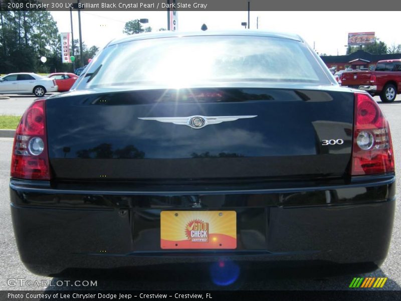 Brilliant Black Crystal Pearl / Dark Slate Gray 2008 Chrysler 300 LX