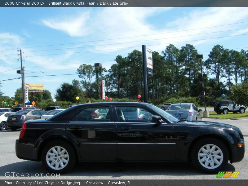 Brilliant Black Crystal Pearl / Dark Slate Gray 2008 Chrysler 300 LX