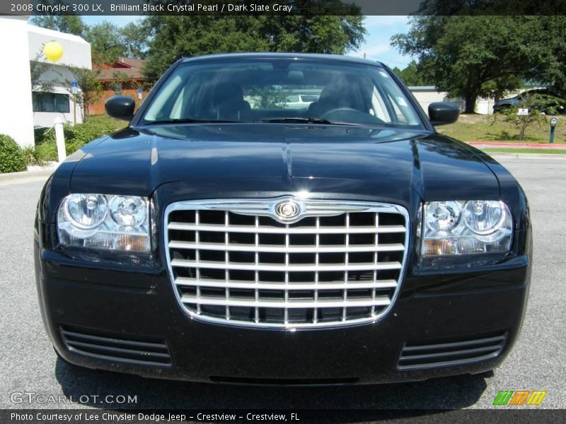 Brilliant Black Crystal Pearl / Dark Slate Gray 2008 Chrysler 300 LX