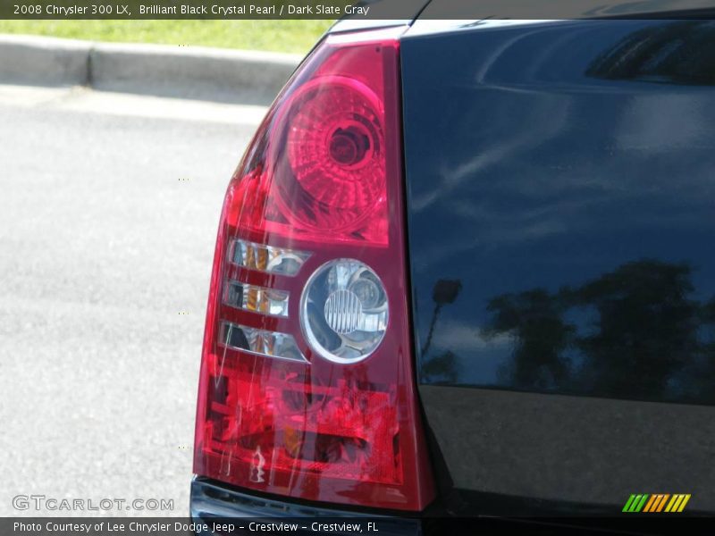Brilliant Black Crystal Pearl / Dark Slate Gray 2008 Chrysler 300 LX