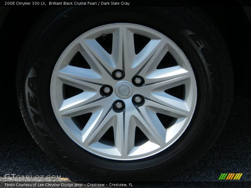 Brilliant Black Crystal Pearl / Dark Slate Gray 2008 Chrysler 300 LX