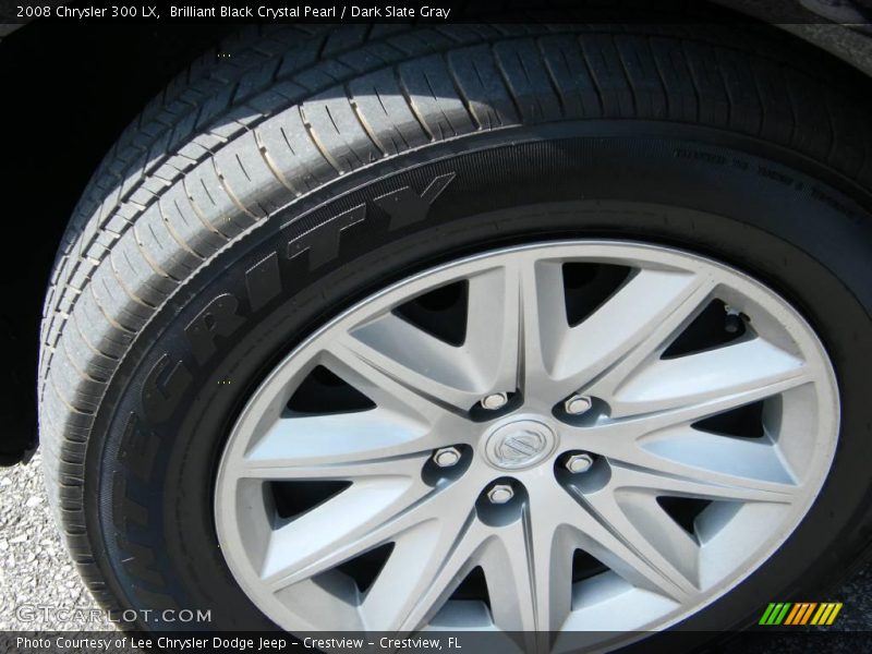 Brilliant Black Crystal Pearl / Dark Slate Gray 2008 Chrysler 300 LX