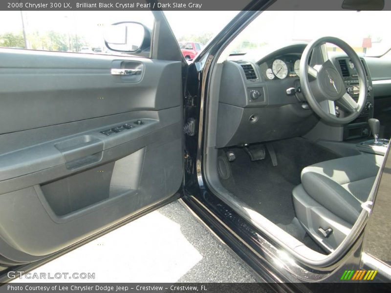 Brilliant Black Crystal Pearl / Dark Slate Gray 2008 Chrysler 300 LX