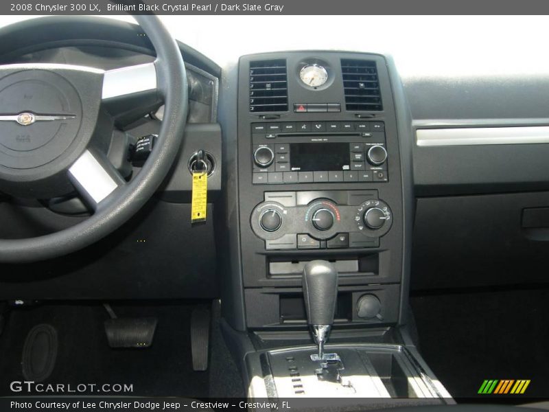 Brilliant Black Crystal Pearl / Dark Slate Gray 2008 Chrysler 300 LX