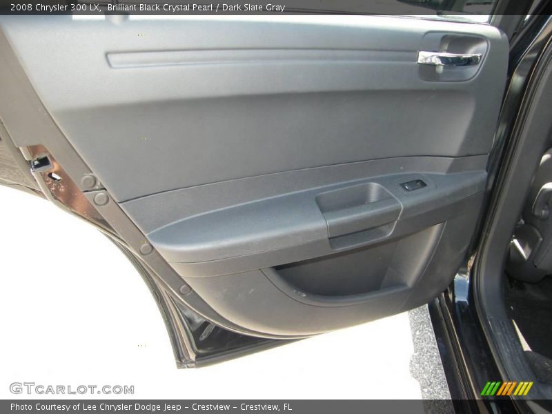 Brilliant Black Crystal Pearl / Dark Slate Gray 2008 Chrysler 300 LX
