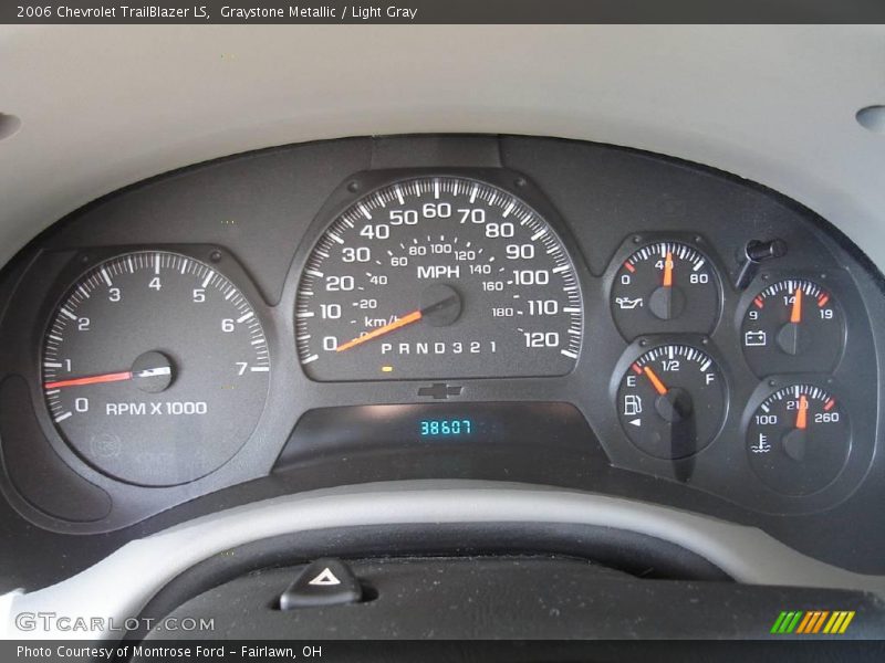 Graystone Metallic / Light Gray 2006 Chevrolet TrailBlazer LS