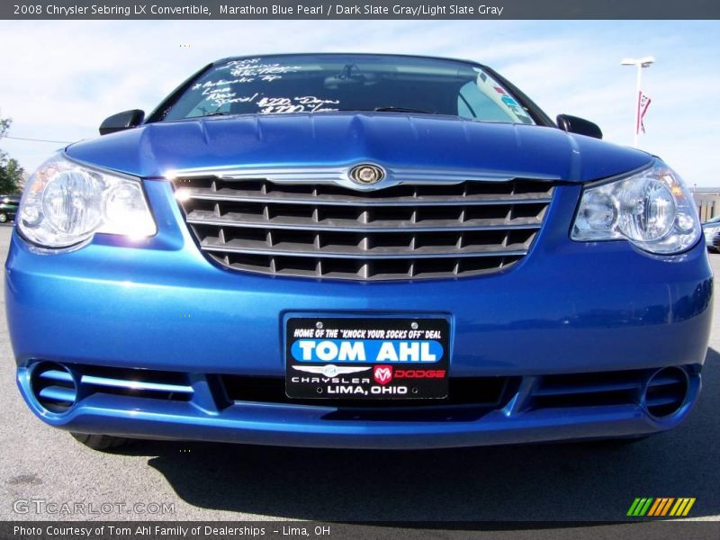 Marathon Blue Pearl / Dark Slate Gray/Light Slate Gray 2008 Chrysler Sebring LX Convertible