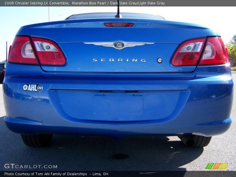 Marathon Blue Pearl / Dark Slate Gray/Light Slate Gray 2008 Chrysler Sebring LX Convertible