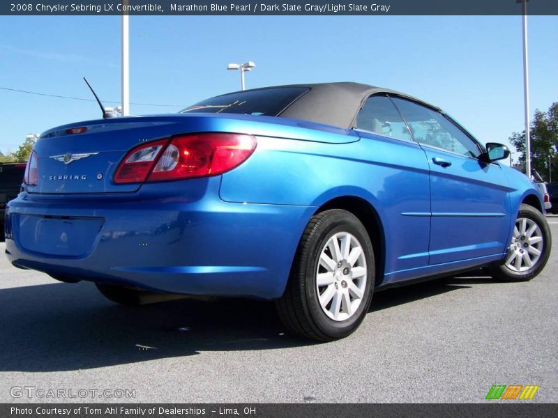 Marathon Blue Pearl / Dark Slate Gray/Light Slate Gray 2008 Chrysler Sebring LX Convertible