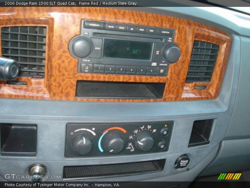 Flame Red / Medium Slate Gray 2006 Dodge Ram 1500 SLT Quad Cab