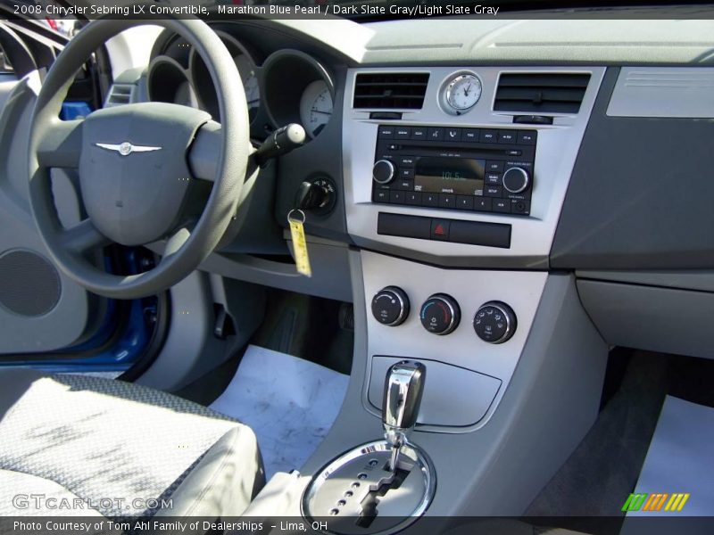 Marathon Blue Pearl / Dark Slate Gray/Light Slate Gray 2008 Chrysler Sebring LX Convertible
