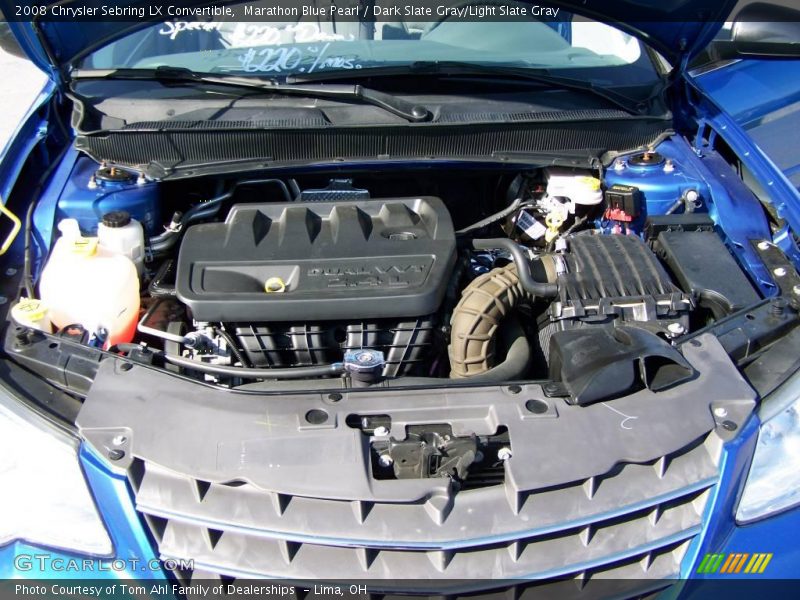 Marathon Blue Pearl / Dark Slate Gray/Light Slate Gray 2008 Chrysler Sebring LX Convertible