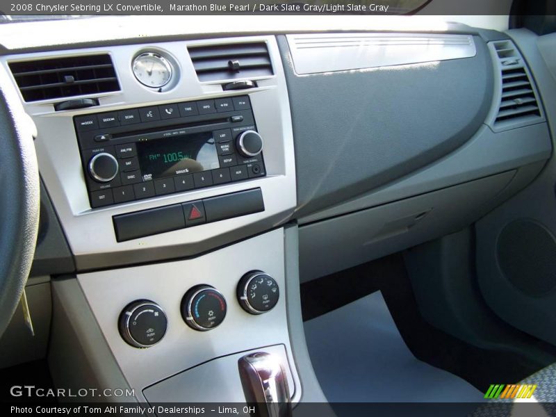 Marathon Blue Pearl / Dark Slate Gray/Light Slate Gray 2008 Chrysler Sebring LX Convertible