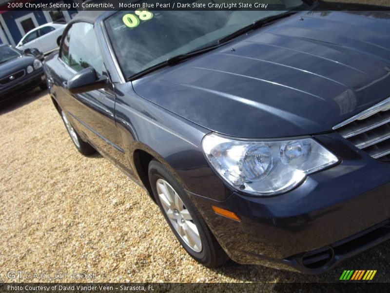 Modern Blue Pearl / Dark Slate Gray/Light Slate Gray 2008 Chrysler Sebring LX Convertible