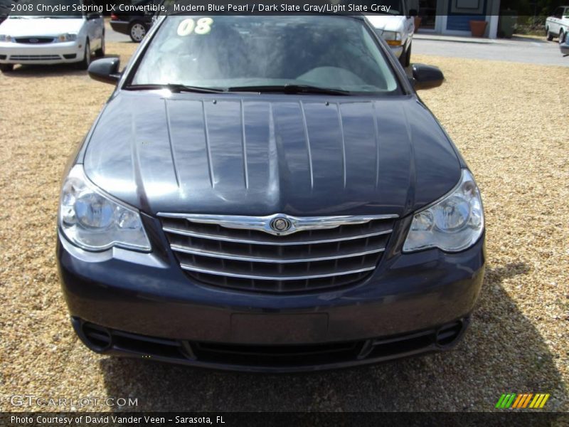 Modern Blue Pearl / Dark Slate Gray/Light Slate Gray 2008 Chrysler Sebring LX Convertible