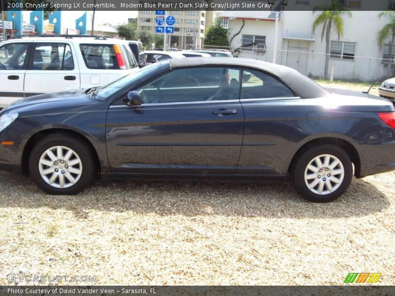 Modern Blue Pearl / Dark Slate Gray/Light Slate Gray 2008 Chrysler Sebring LX Convertible