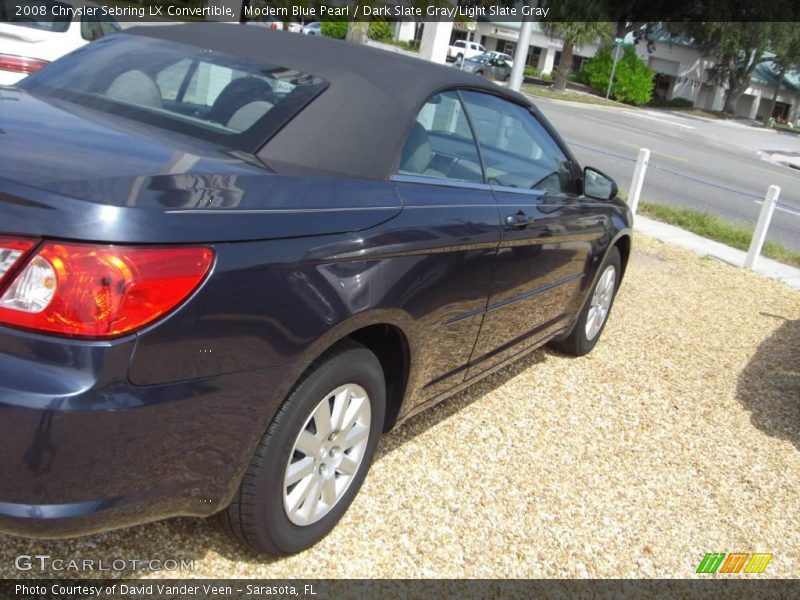 Modern Blue Pearl / Dark Slate Gray/Light Slate Gray 2008 Chrysler Sebring LX Convertible