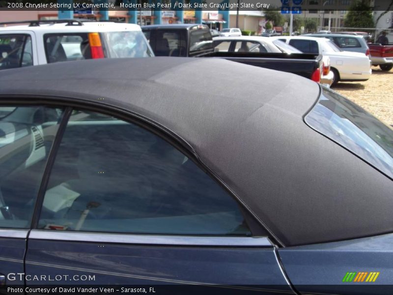 Modern Blue Pearl / Dark Slate Gray/Light Slate Gray 2008 Chrysler Sebring LX Convertible