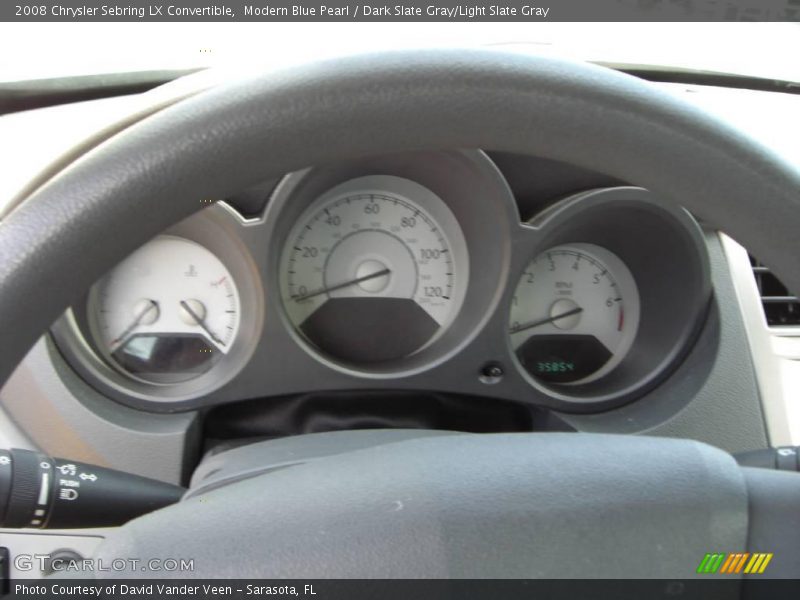 Modern Blue Pearl / Dark Slate Gray/Light Slate Gray 2008 Chrysler Sebring LX Convertible