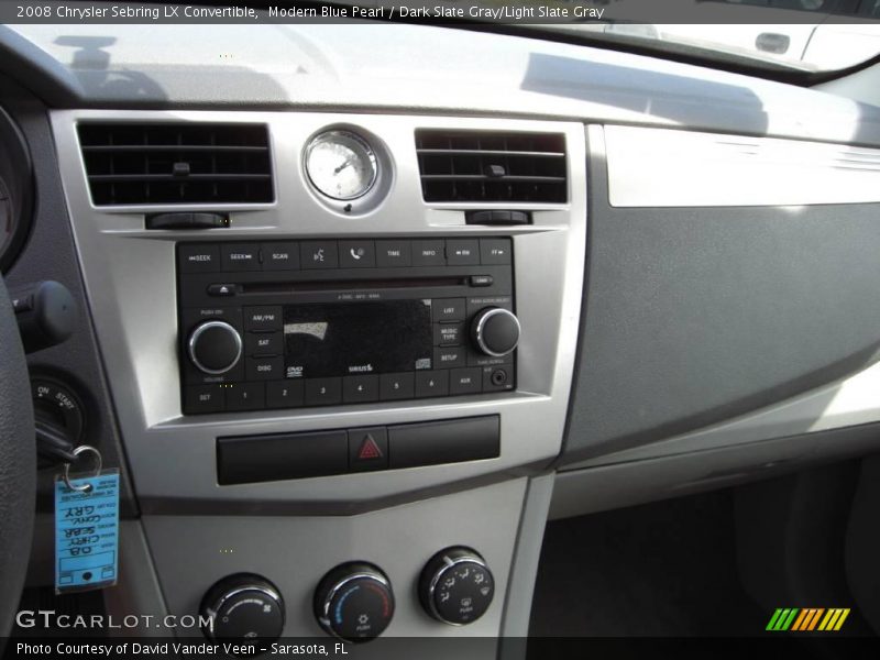 Modern Blue Pearl / Dark Slate Gray/Light Slate Gray 2008 Chrysler Sebring LX Convertible