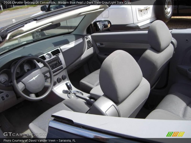Modern Blue Pearl / Dark Slate Gray/Light Slate Gray 2008 Chrysler Sebring LX Convertible