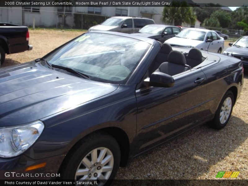 Modern Blue Pearl / Dark Slate Gray/Light Slate Gray 2008 Chrysler Sebring LX Convertible