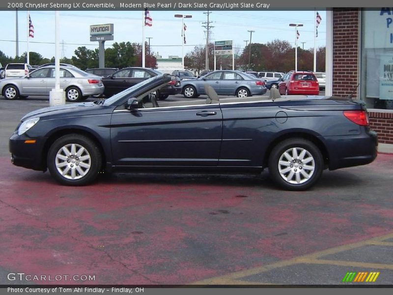 Modern Blue Pearl / Dark Slate Gray/Light Slate Gray 2008 Chrysler Sebring LX Convertible