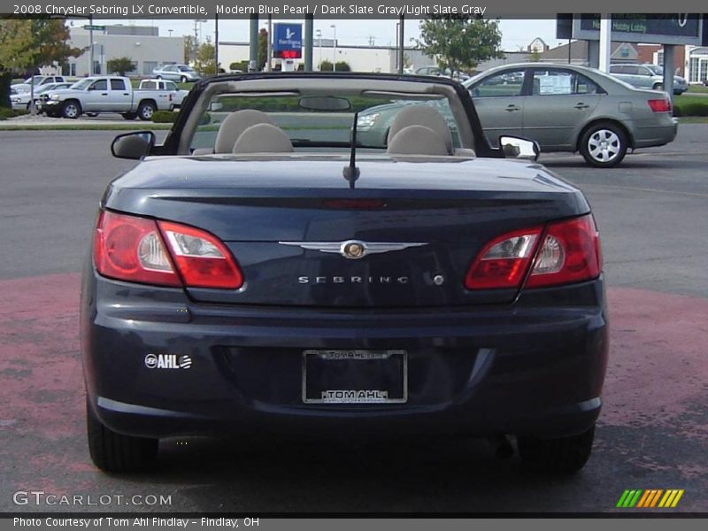 Modern Blue Pearl / Dark Slate Gray/Light Slate Gray 2008 Chrysler Sebring LX Convertible