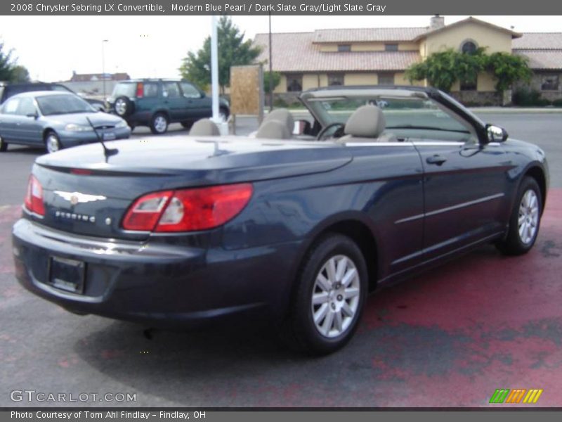 Modern Blue Pearl / Dark Slate Gray/Light Slate Gray 2008 Chrysler Sebring LX Convertible