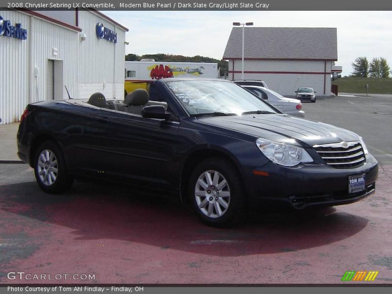 Modern Blue Pearl / Dark Slate Gray/Light Slate Gray 2008 Chrysler Sebring LX Convertible