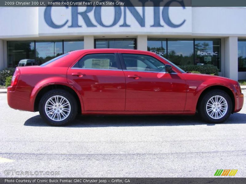 Inferno Red Crystal Pearl / Dark Slate Gray 2009 Chrysler 300 LX
