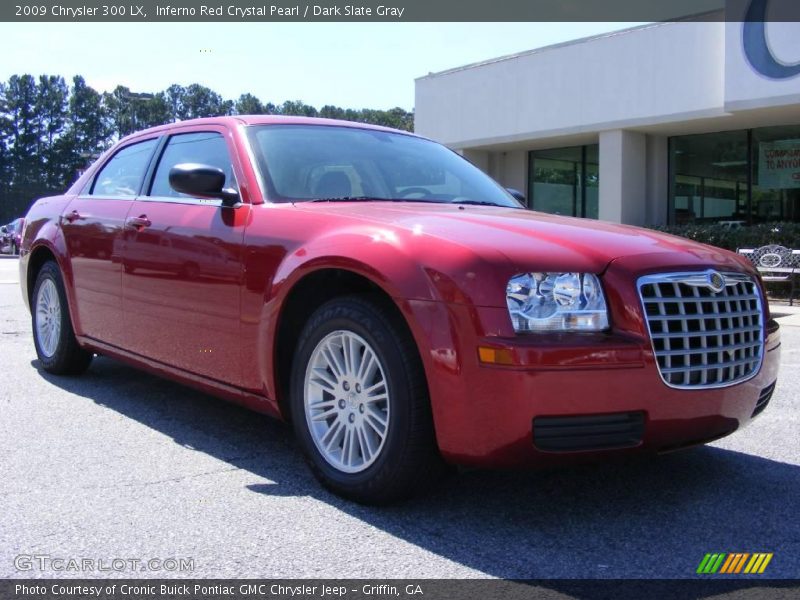 Inferno Red Crystal Pearl / Dark Slate Gray 2009 Chrysler 300 LX