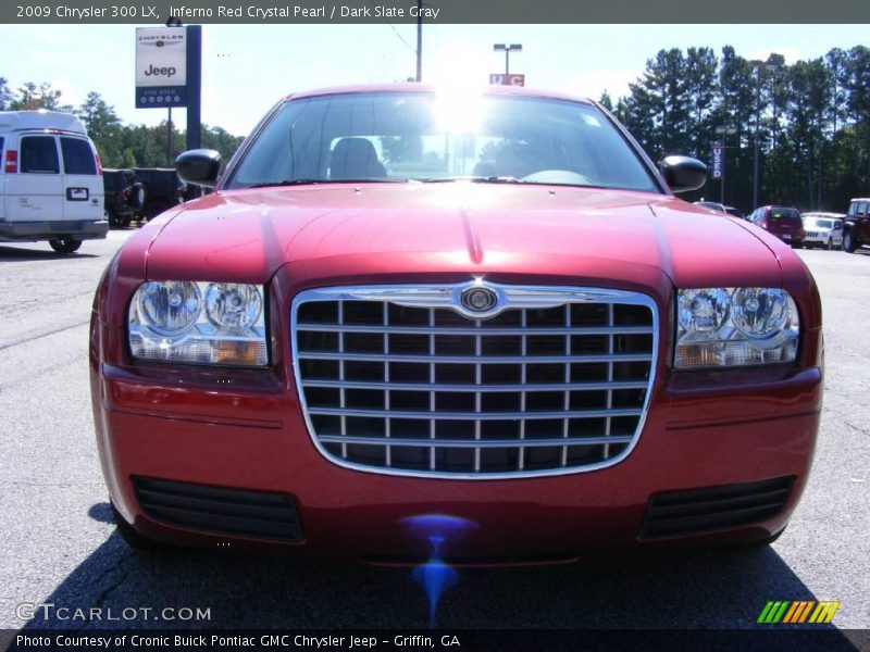 Inferno Red Crystal Pearl / Dark Slate Gray 2009 Chrysler 300 LX