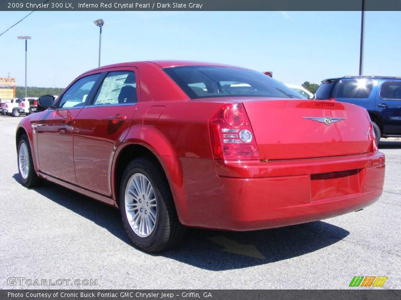 Inferno Red Crystal Pearl / Dark Slate Gray 2009 Chrysler 300 LX