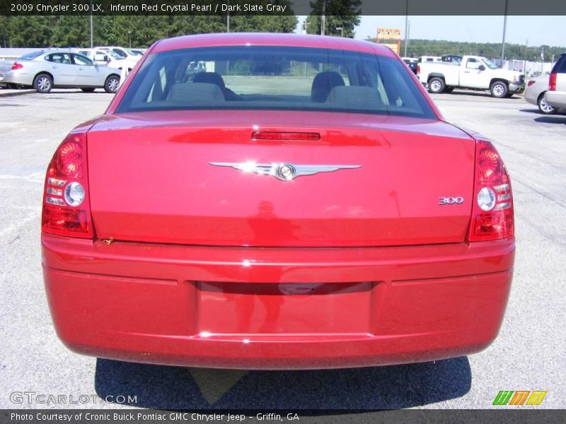 Inferno Red Crystal Pearl / Dark Slate Gray 2009 Chrysler 300 LX