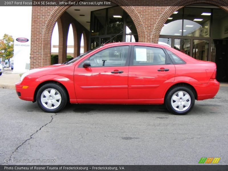 Infra-Red / Charcoal/Light Flint 2007 Ford Focus ZX4 SE Sedan