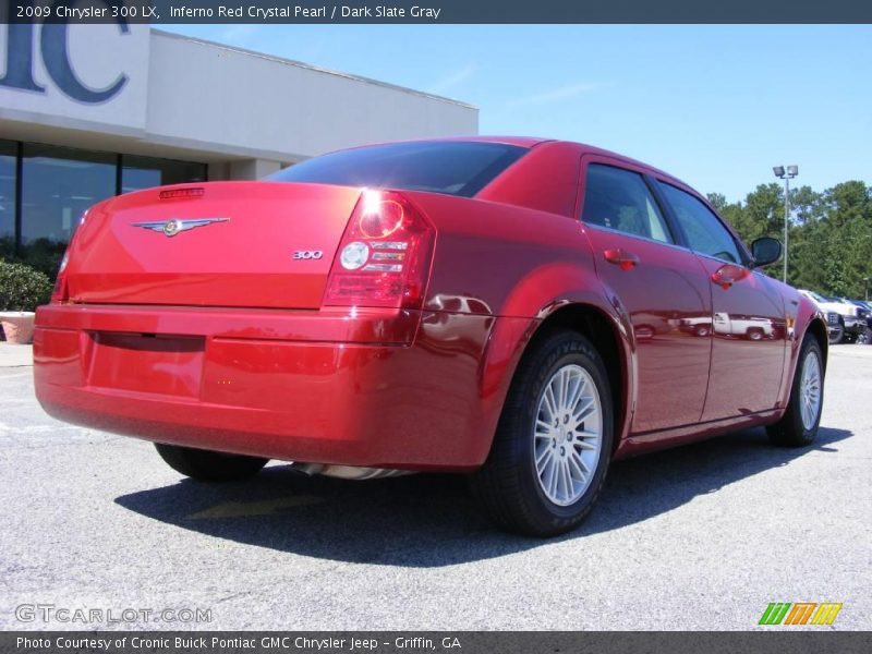 Inferno Red Crystal Pearl / Dark Slate Gray 2009 Chrysler 300 LX