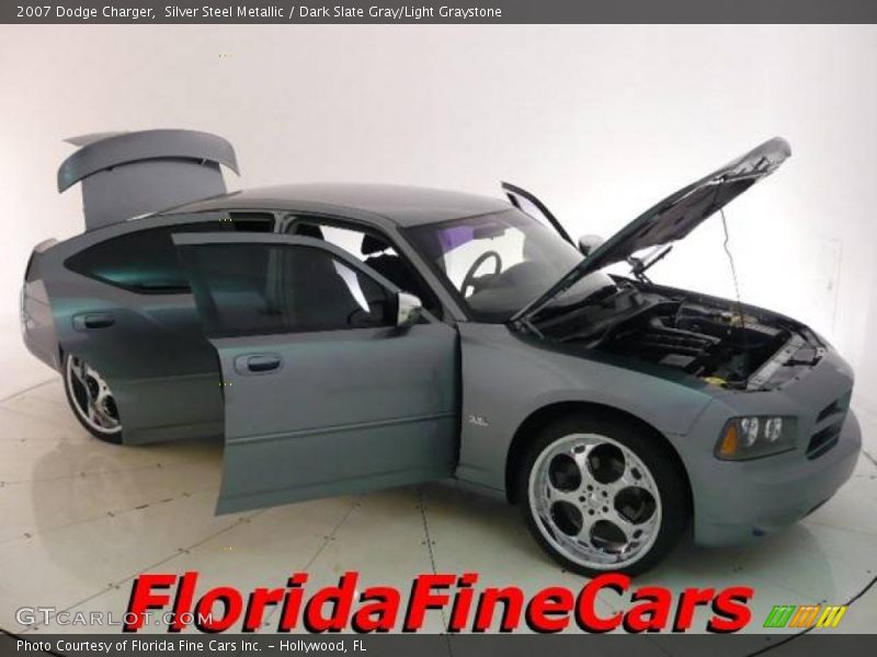 Silver Steel Metallic / Dark Slate Gray/Light Graystone 2007 Dodge Charger