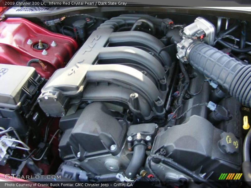 Inferno Red Crystal Pearl / Dark Slate Gray 2009 Chrysler 300 LX
