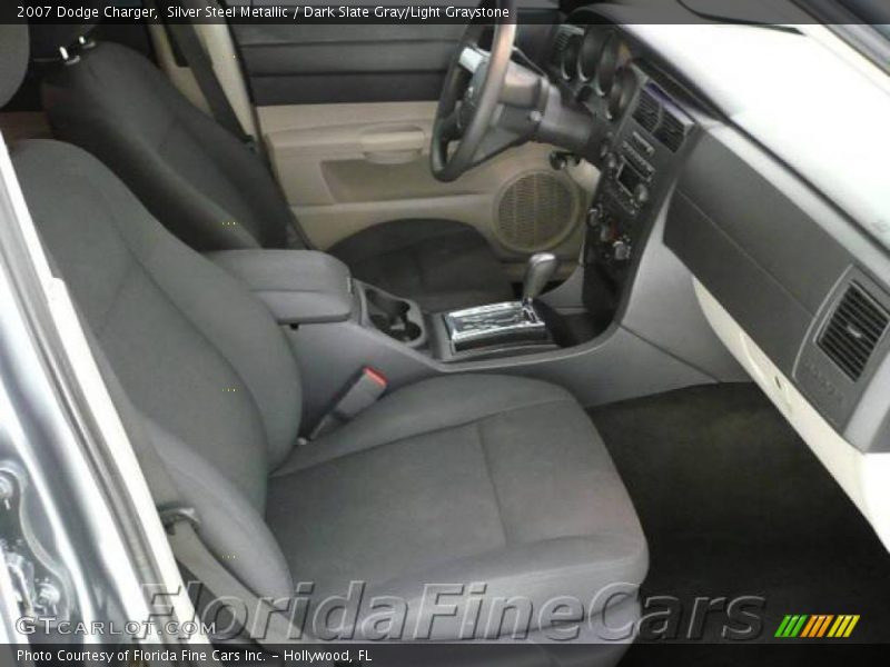 Silver Steel Metallic / Dark Slate Gray/Light Graystone 2007 Dodge Charger