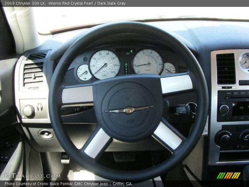 Inferno Red Crystal Pearl / Dark Slate Gray 2009 Chrysler 300 LX