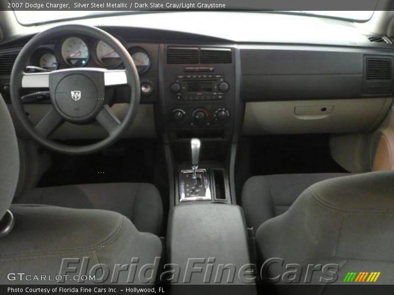 Silver Steel Metallic / Dark Slate Gray/Light Graystone 2007 Dodge Charger