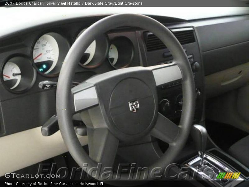 Silver Steel Metallic / Dark Slate Gray/Light Graystone 2007 Dodge Charger