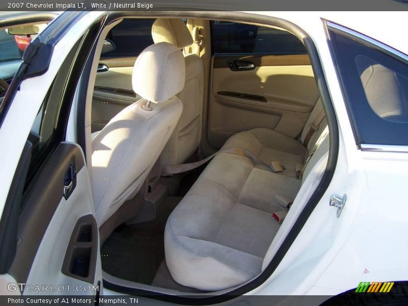 White / Neutral Beige 2007 Chevrolet Impala LT