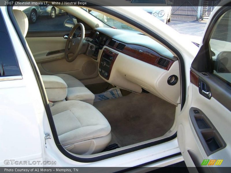 White / Neutral Beige 2007 Chevrolet Impala LT